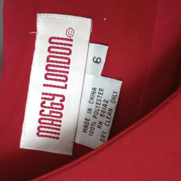 Maggie London Red/black summer dress - Picture 2 of 2